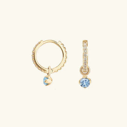 [GALE]Blake Reversible Diamond Hoops