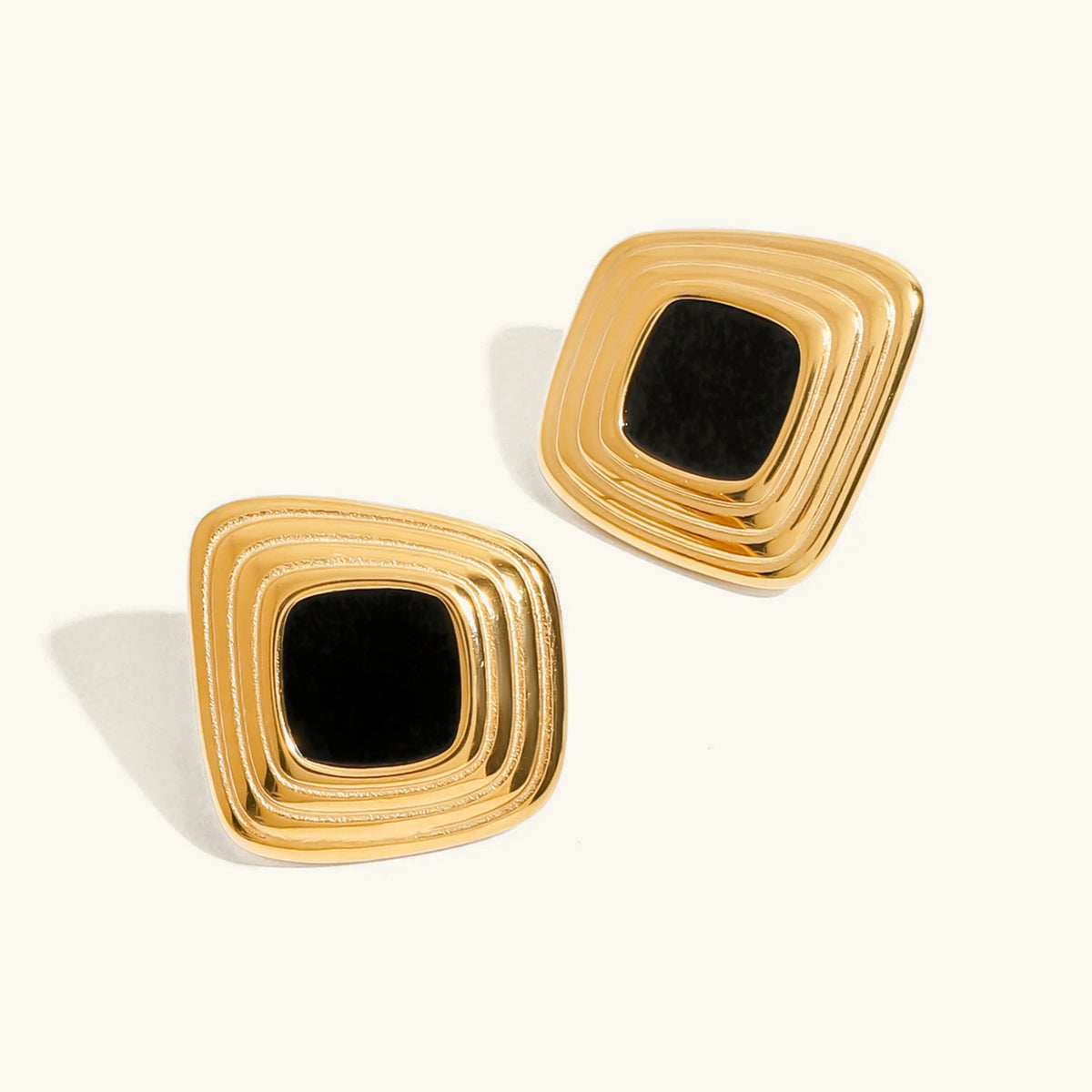 [GALE]Sylvie Geometric Gold Earrings