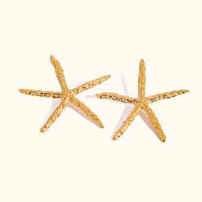 [GALE]Claudia Gold Starfish Earrings