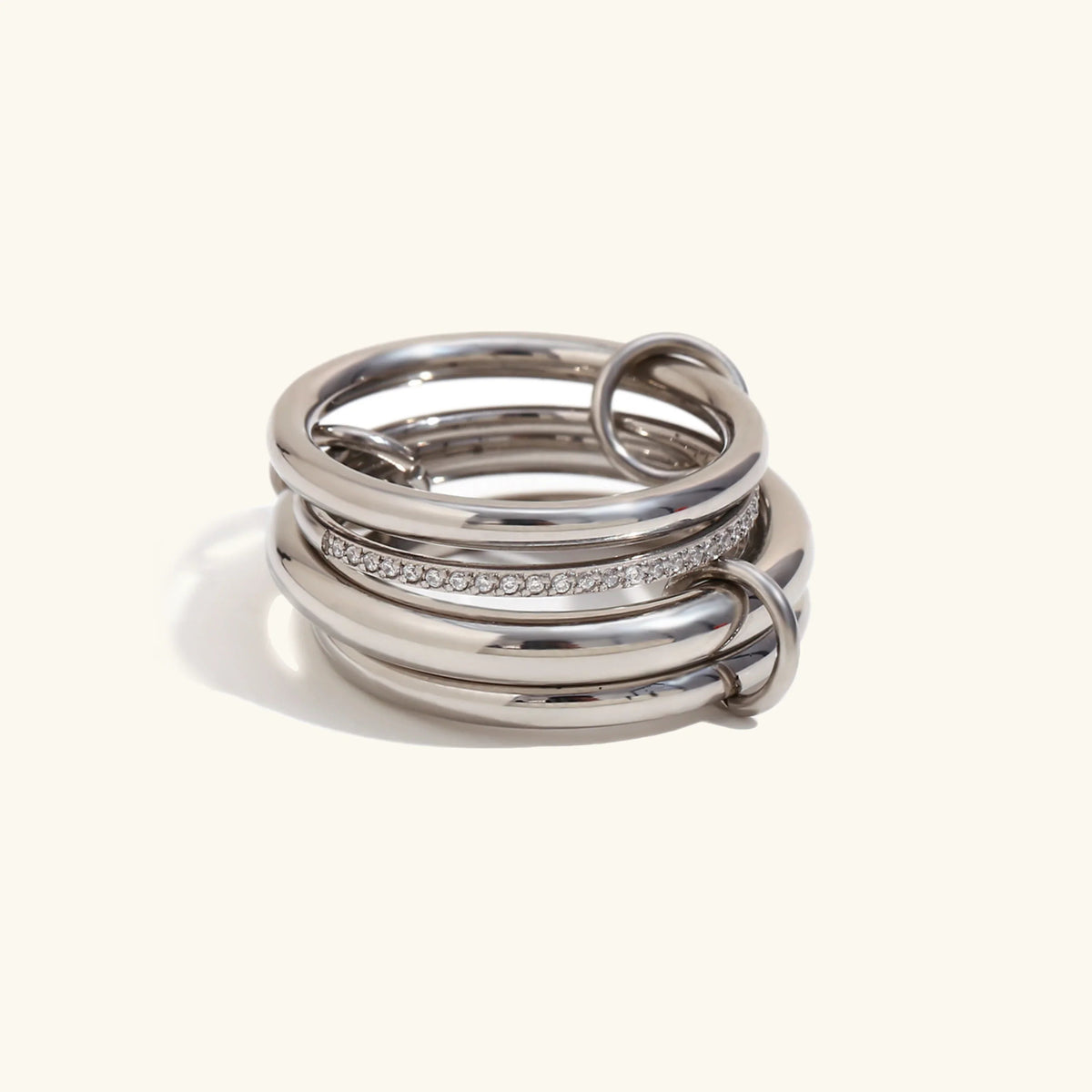 [GALE]Emmanuelle Diamond Ring Stack