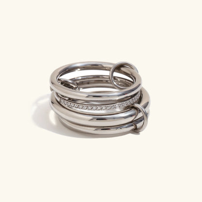 [GALE]Emmanuelle Diamond Ring Stack