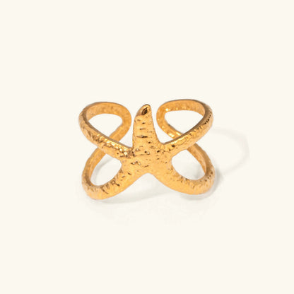 [GALE]Aurelie Gold Starfish Ring