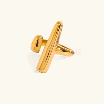 [GALE]Seraphina Contemporary Gold Ring
