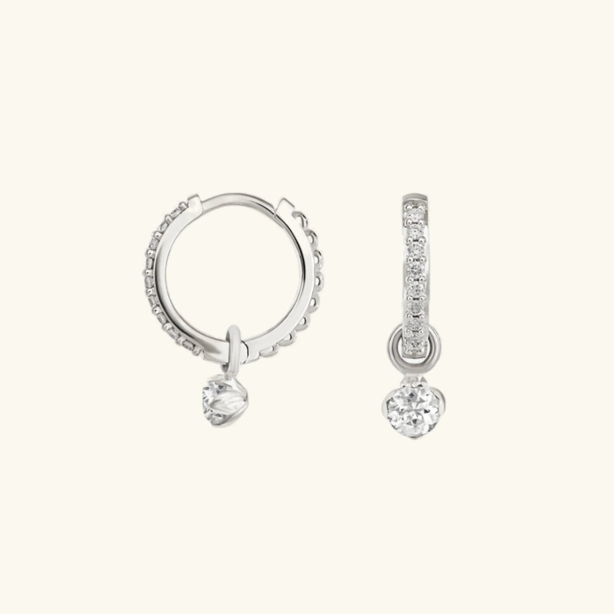 [GALE]Blake Reversible Diamond Hoops