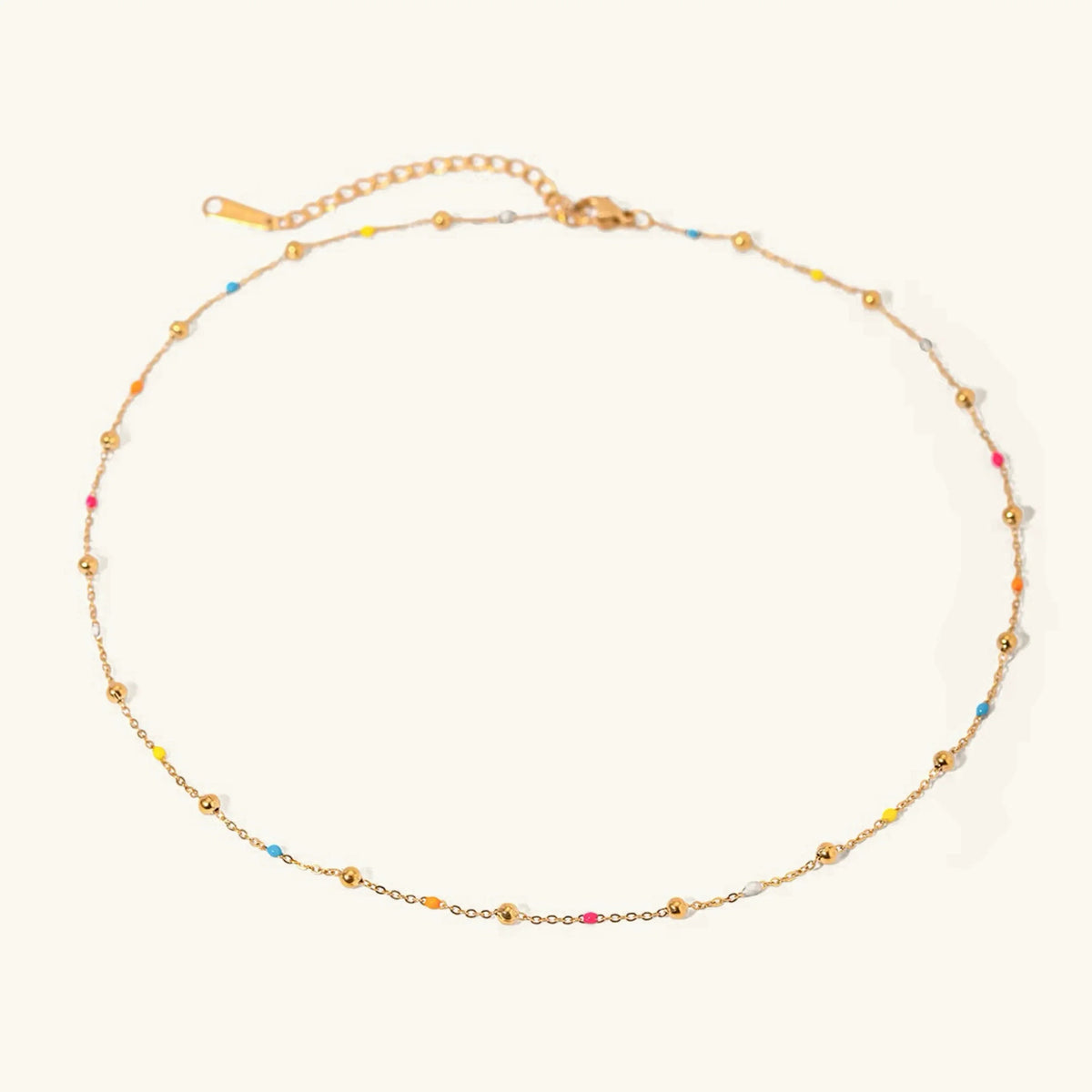 [GALE]Amphitrite Gold Chain Bead Necklace