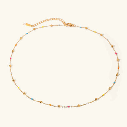 [GALE]Amphitrite Gold Chain Bead Necklace