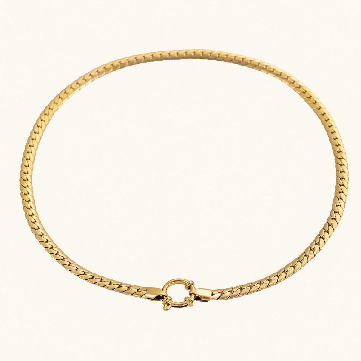 [GALE]Gardenia Gold Herringbone Pendant