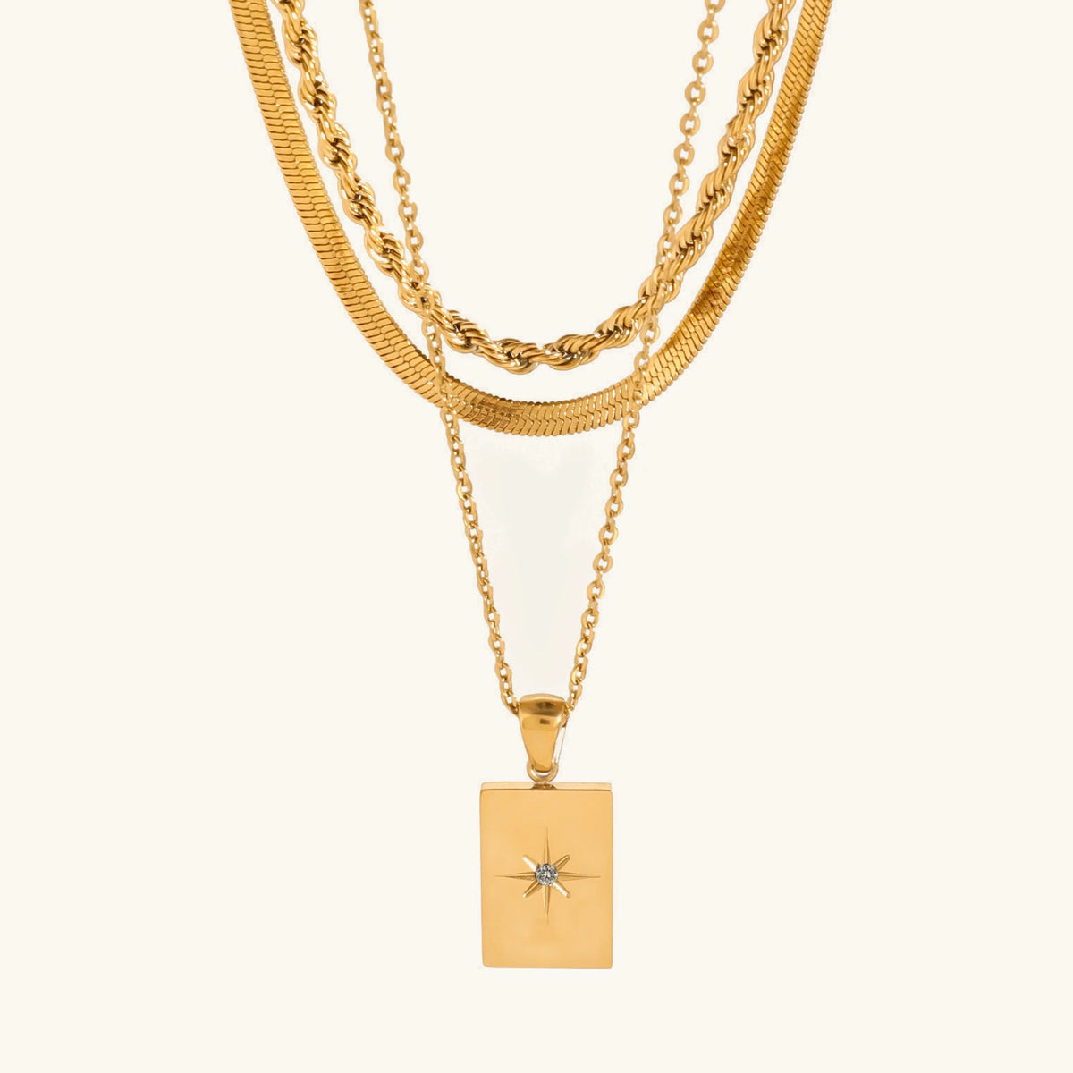 [GALE]Raphaela Layered Gold Necklace