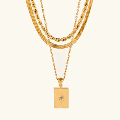 [GALE]Raphaela Layered Gold Necklace