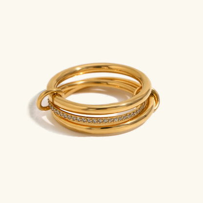 [GALE]Dara Diamond Ring Stack