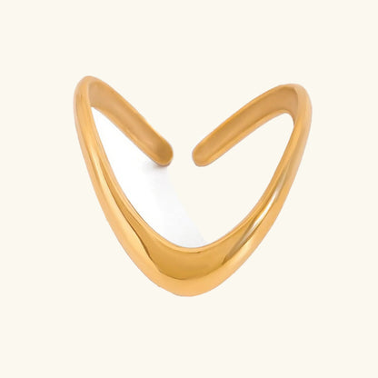 [GALE]Paisley Gold Arc Ring