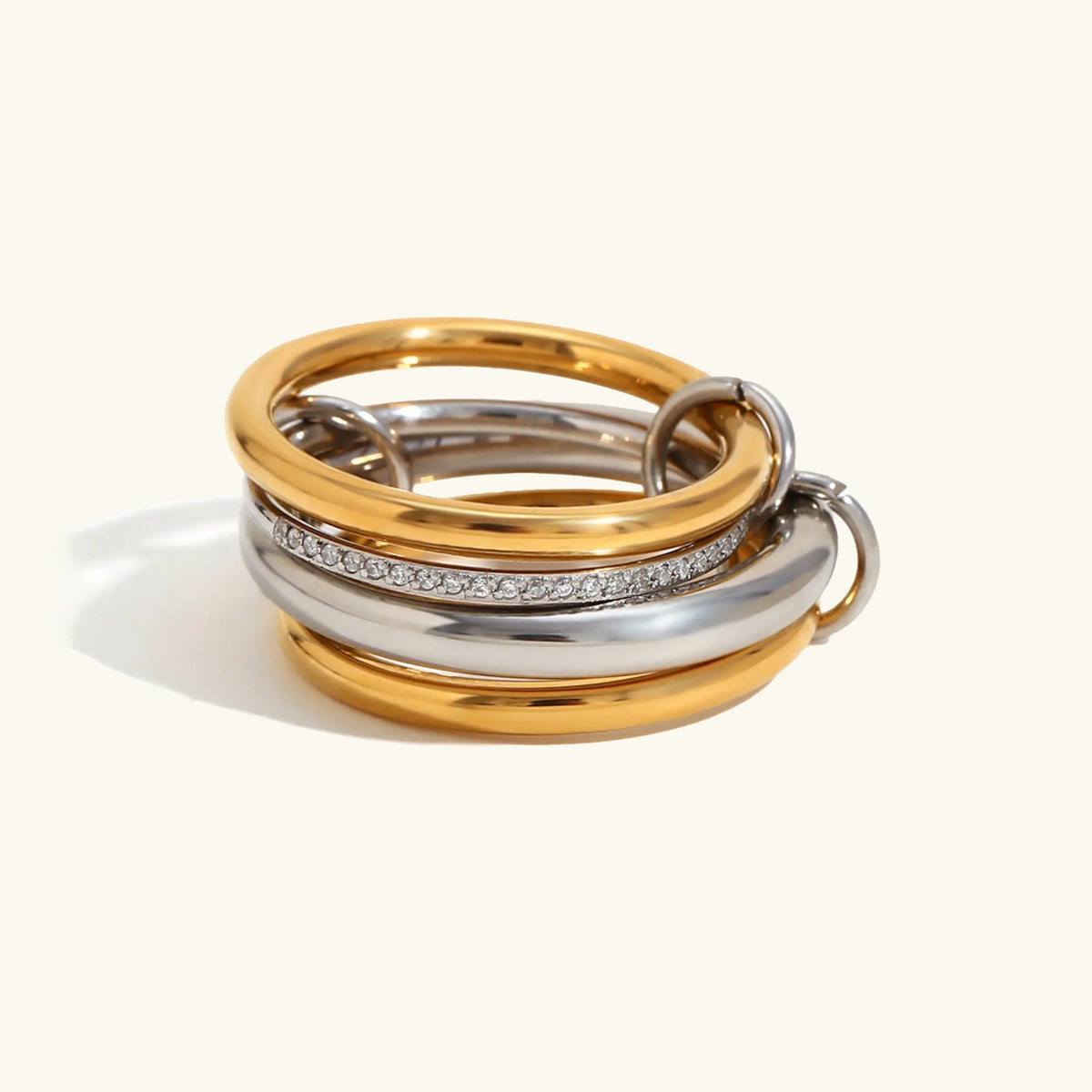 [GALE]Aeliana Diamond Ring Stack