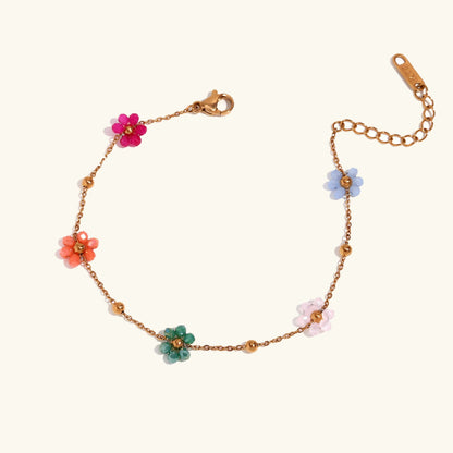 [GALE]Azalea Floral Gold Bracelet