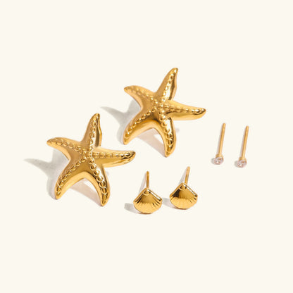[GALE]Arielle Ocean-Inspired Earring Bundle