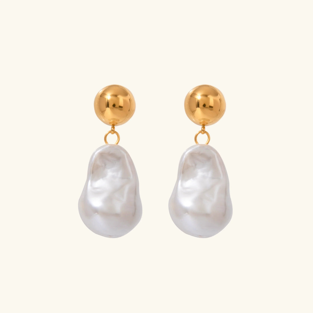 [GALE]Ariana Chunky Pearl Drop Earrings