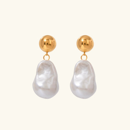 [GALE]Ariana Chunky Pearl Drop Earrings