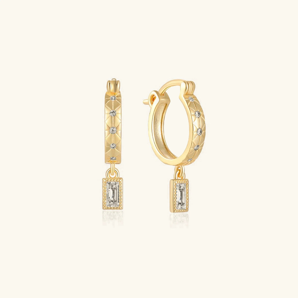 [GALE]Cassidy Diamond Hoops