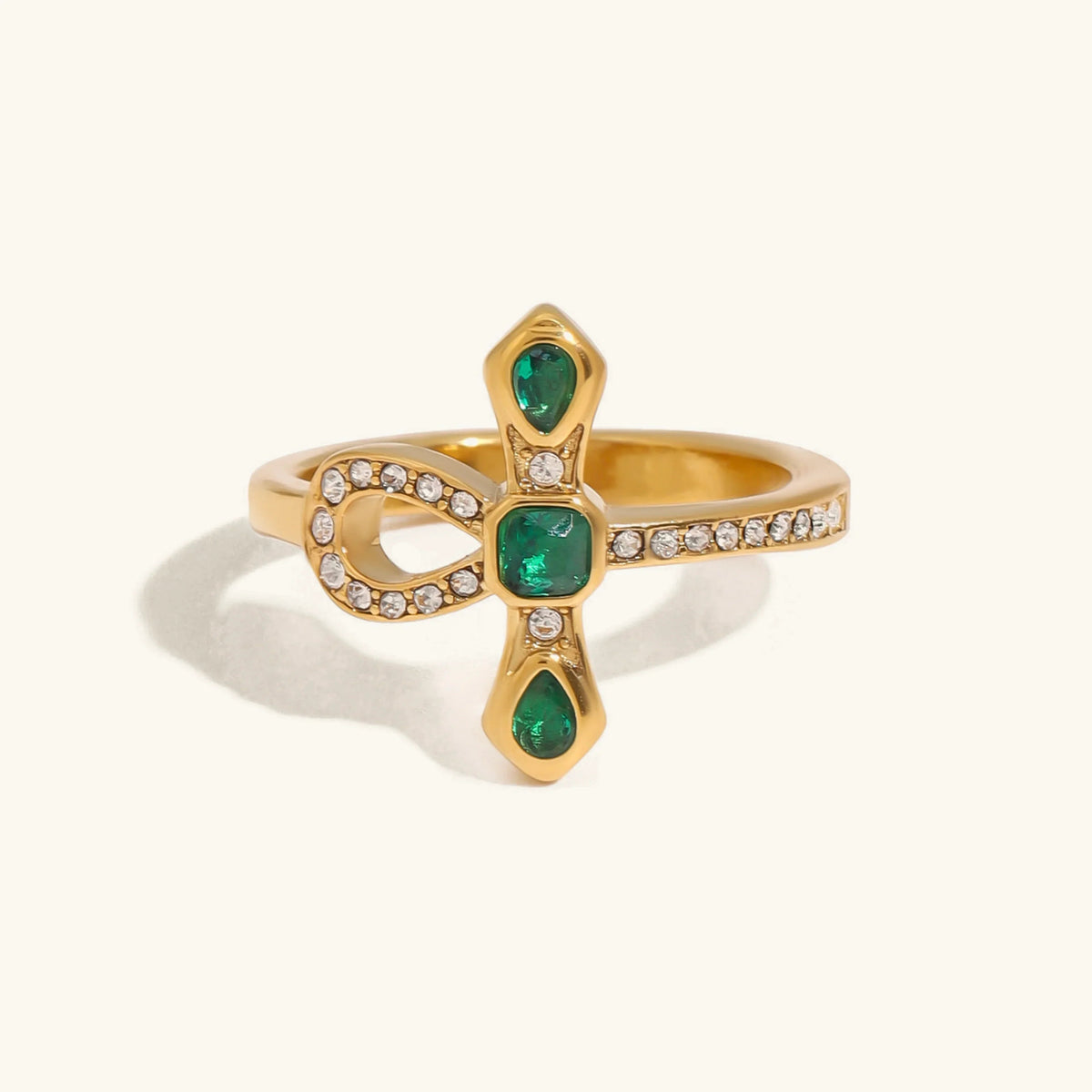 [GALE]Joy Diamond Knot Gold Ring
