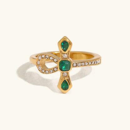 [GALE]Joy Diamond Knot Gold Ring