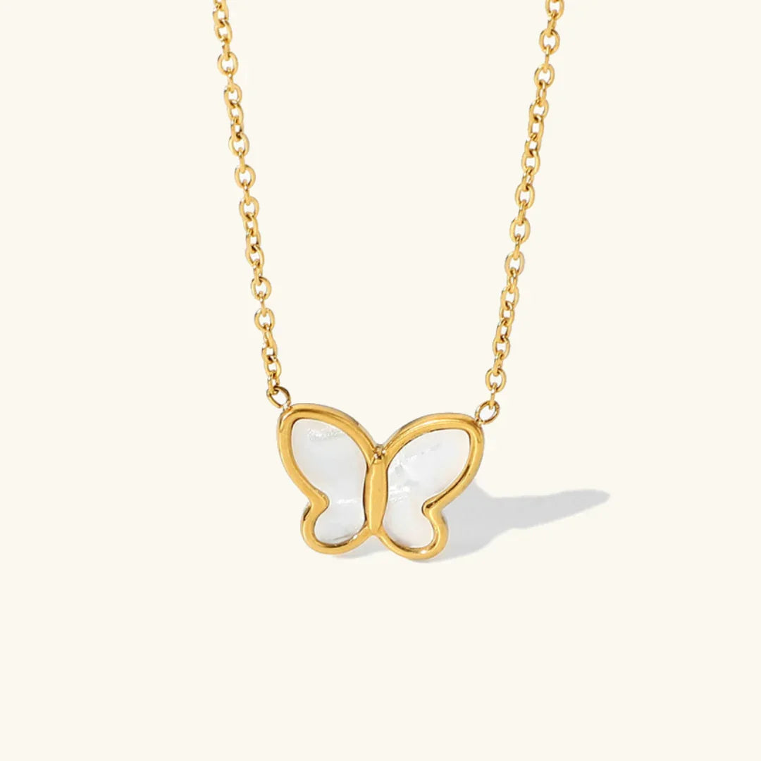 [GALE]Flutterby Mother of Pearl Necklace