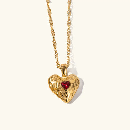[GALE]Vesper Gold Heart Necklace