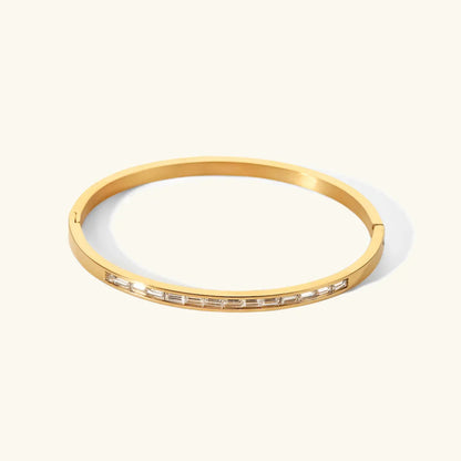 [GALE]Grace Gold Diamond Bangle