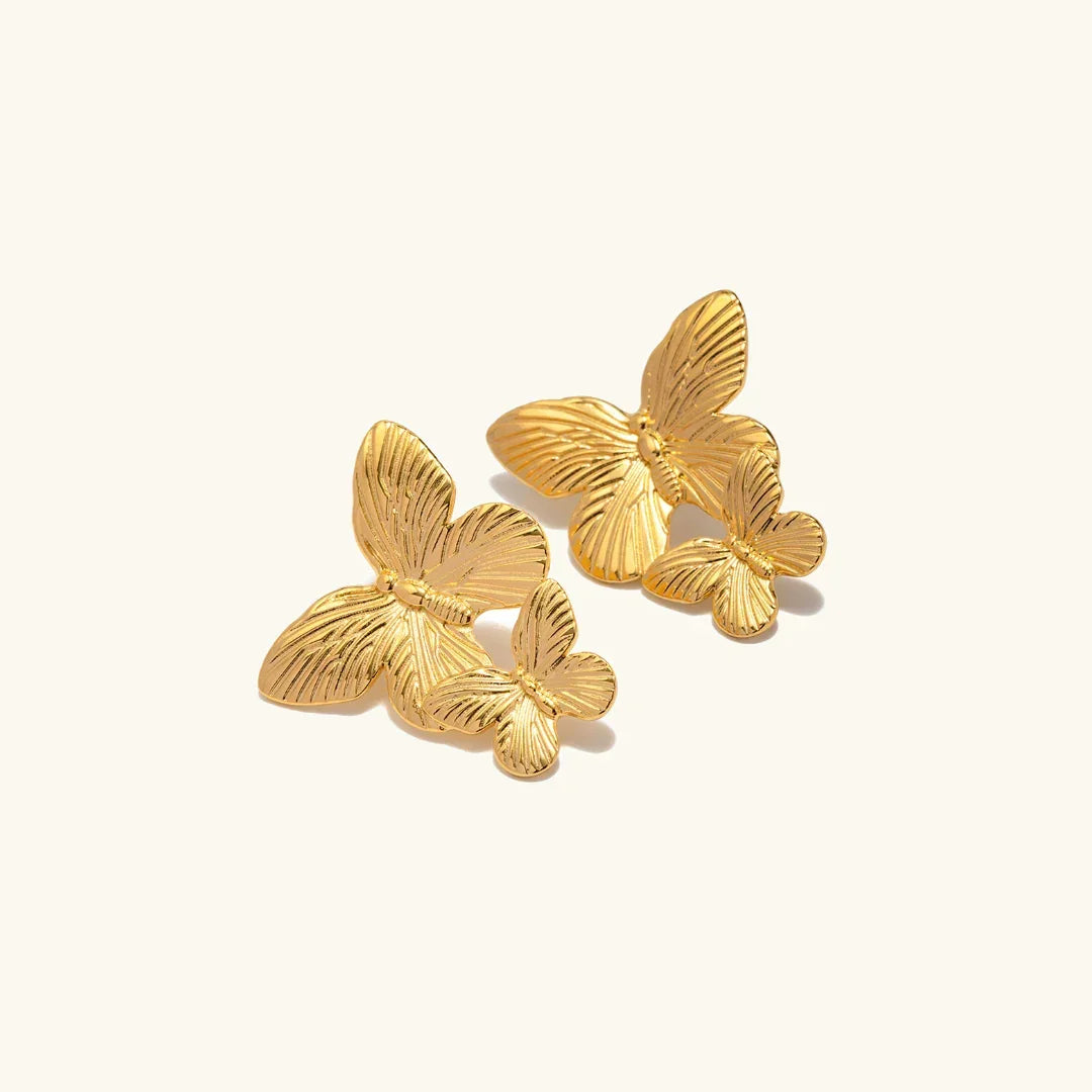 [GALE]Butterfly Gold Earrings