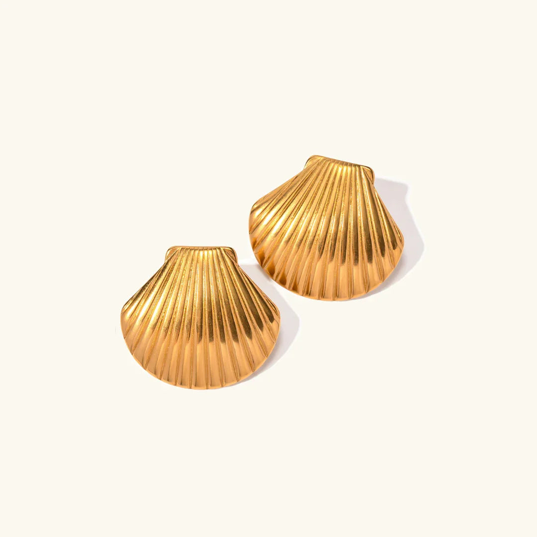[GALE]Nicole Seashell Gold Earrings