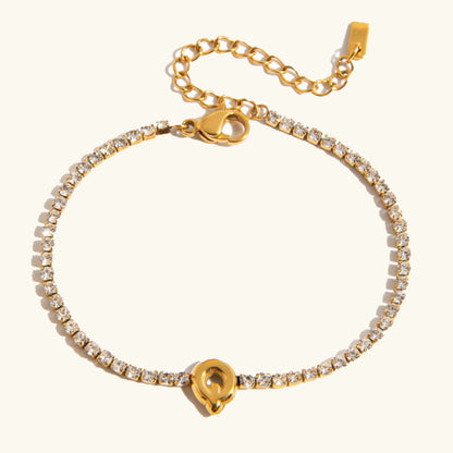 [GALE]Avaria Bubble Letter Tennis Bracelet