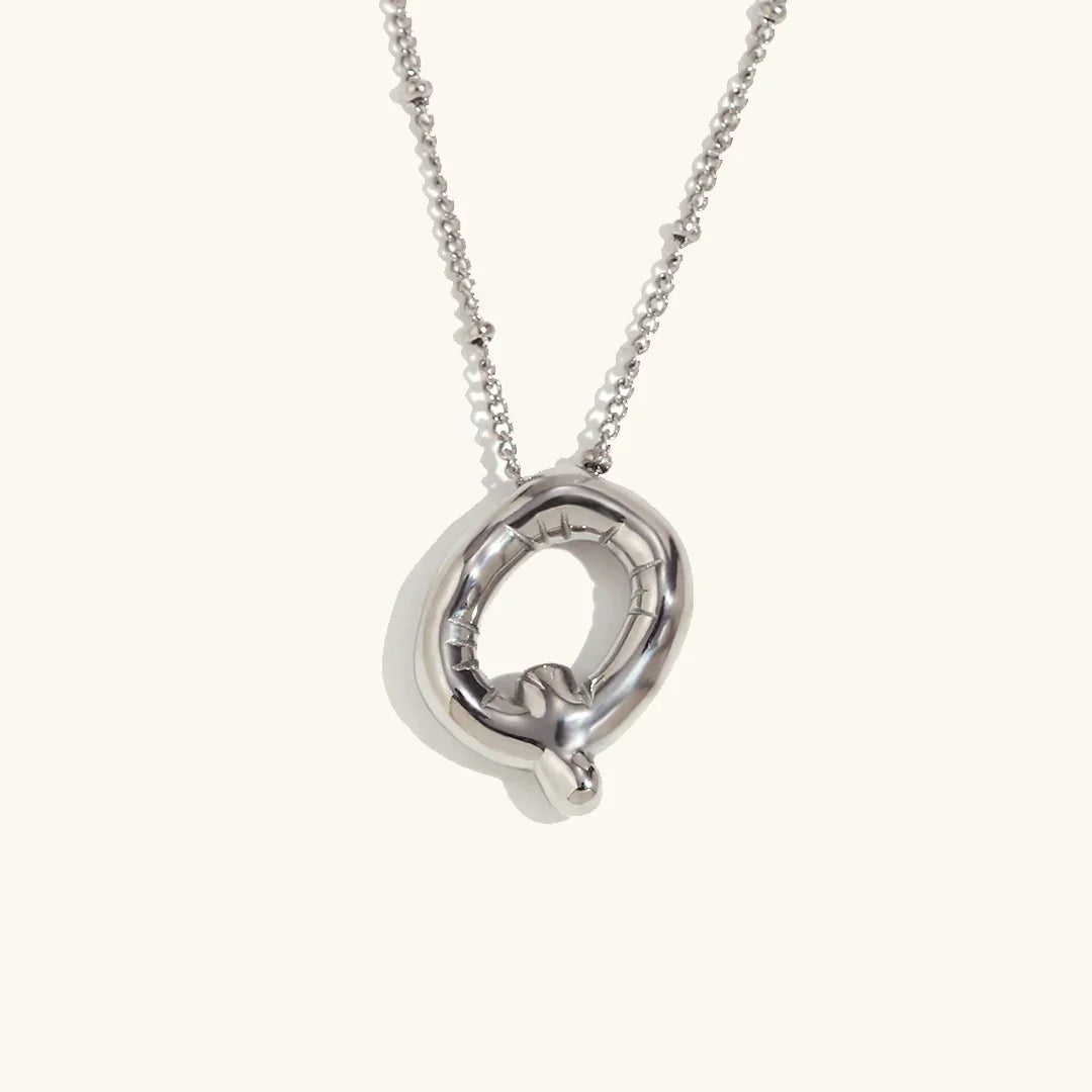 [GALE]Balloon Gold Initial Necklace