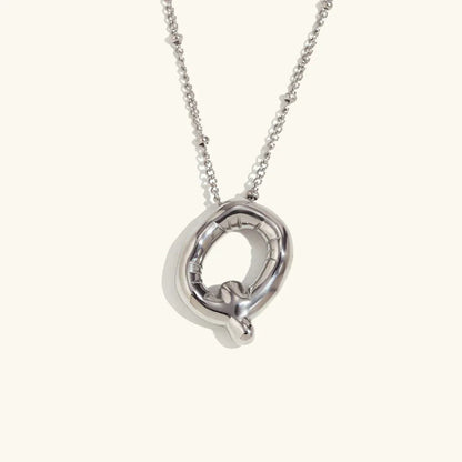 [GALE]Balloon Gold Initial Necklace