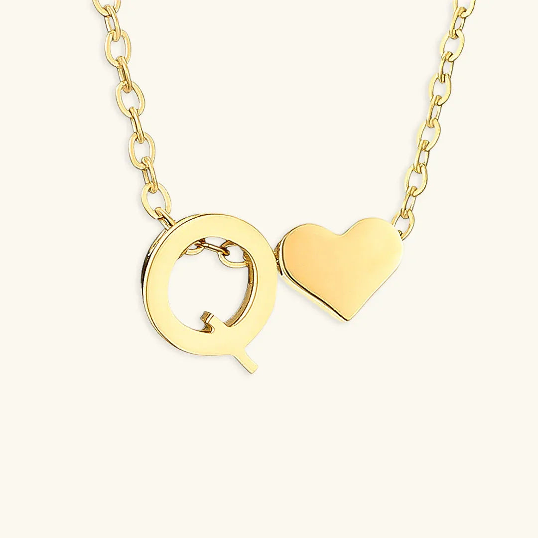 [GALE]Ria Initial Letter Gold Necklace