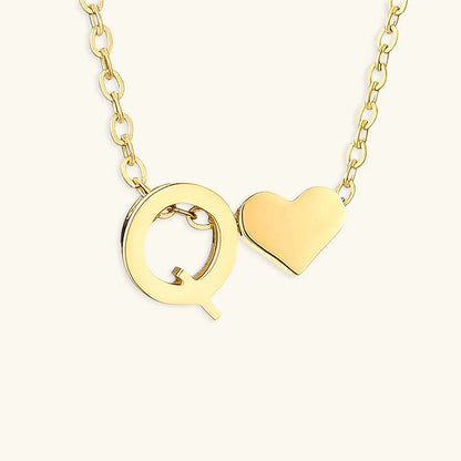 [GALE]Ria Initial Letter Gold Necklace