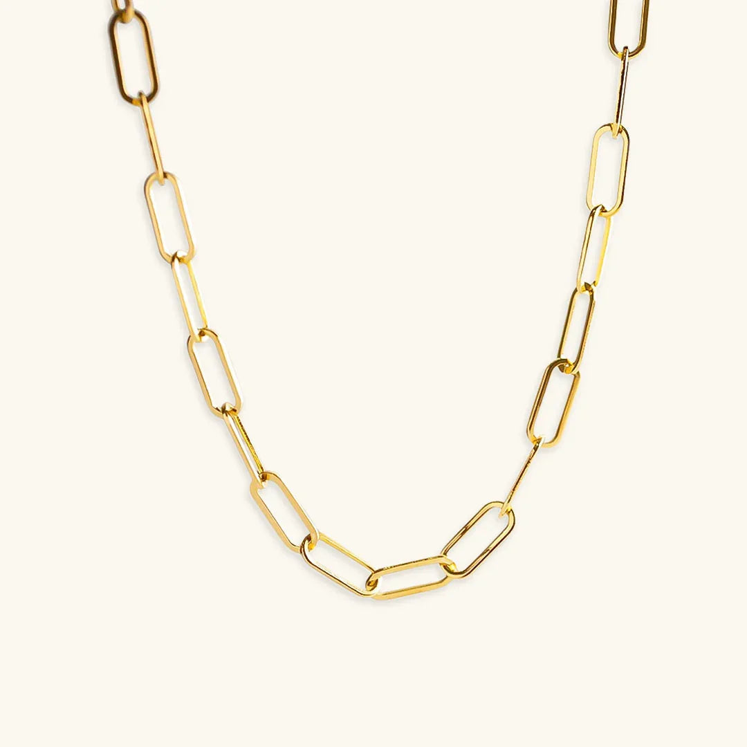 [GALE]Ria Gold Paperclip Chain Necklace