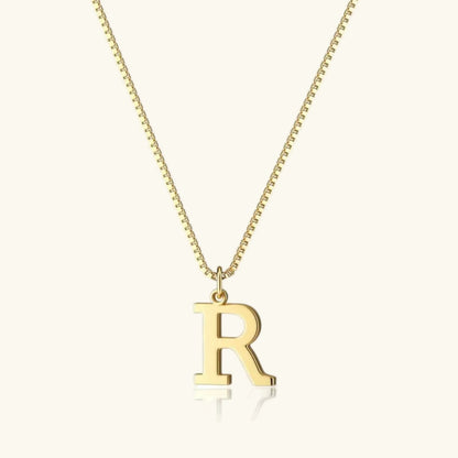 [GALE]Therese Letter Initial Gold Necklace