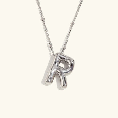 [GALE]Balloon Gold Initial Necklace