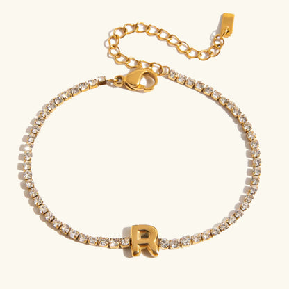[GALE]Avaria Bubble Letter Tennis Bracelet