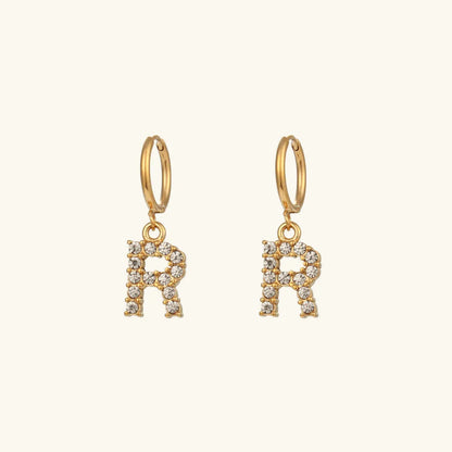 [GALE]Wilhemina Initial Letter Earrings