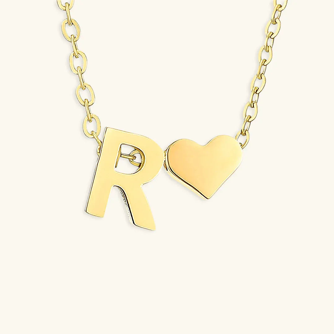 [GALE]Ria Initial Letter Gold Necklace