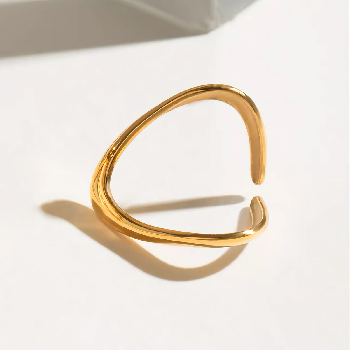 [GALE]Paisley Gold Arc Ring