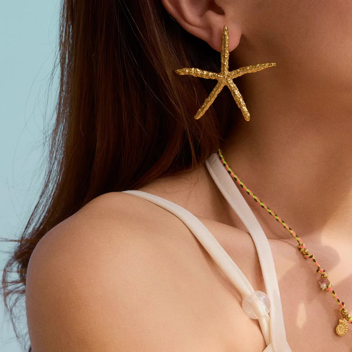 [GALE]Claudia Gold Starfish Earrings