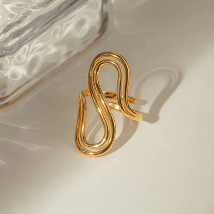[GALE]Halle Abstract Gold Ring