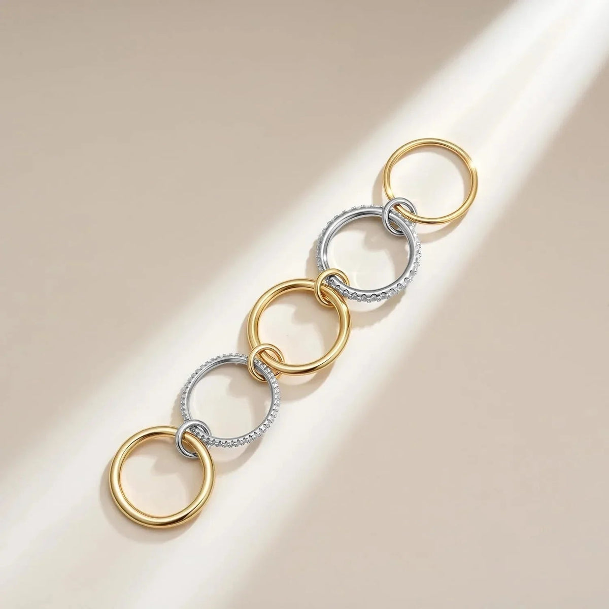 [GALE]Vera Stacked Diamond Ring