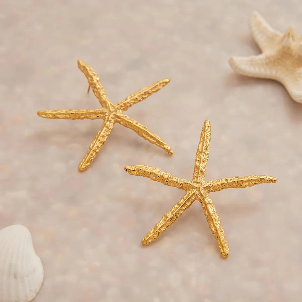 [GALE]Claudia Gold Starfish Earrings