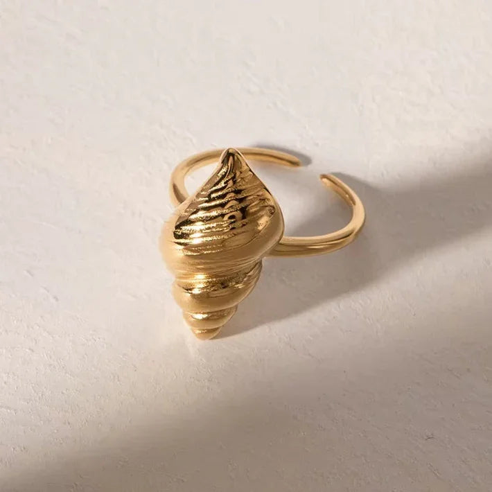 [GALE]Ohana Sea Conch Gold Ring