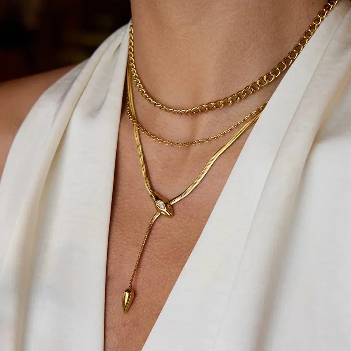 [GALE]Loraine Gold Chain Necklace
