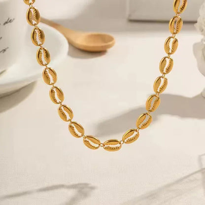 [GALE]Pacifica Gold Seashell Necklace
