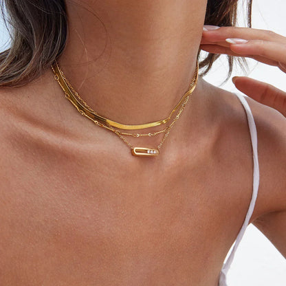 [GALE]Abby Sculpted Gold Pendant