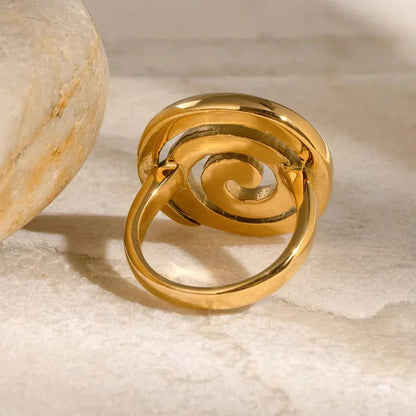 [GALE]Christy Spiral Gold Ring