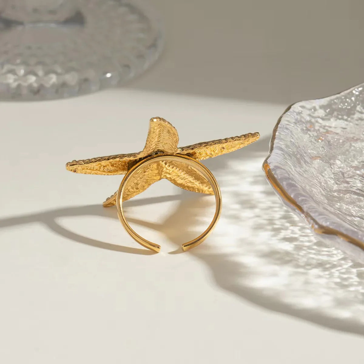 [GALE]Seabreeze Gold Starfish Ring